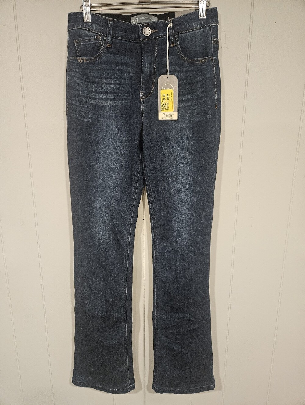 Wit & Wisdom Jeans Womens Size 2 Blue Ab Solution High Rise Itty Bitty Boot NWT